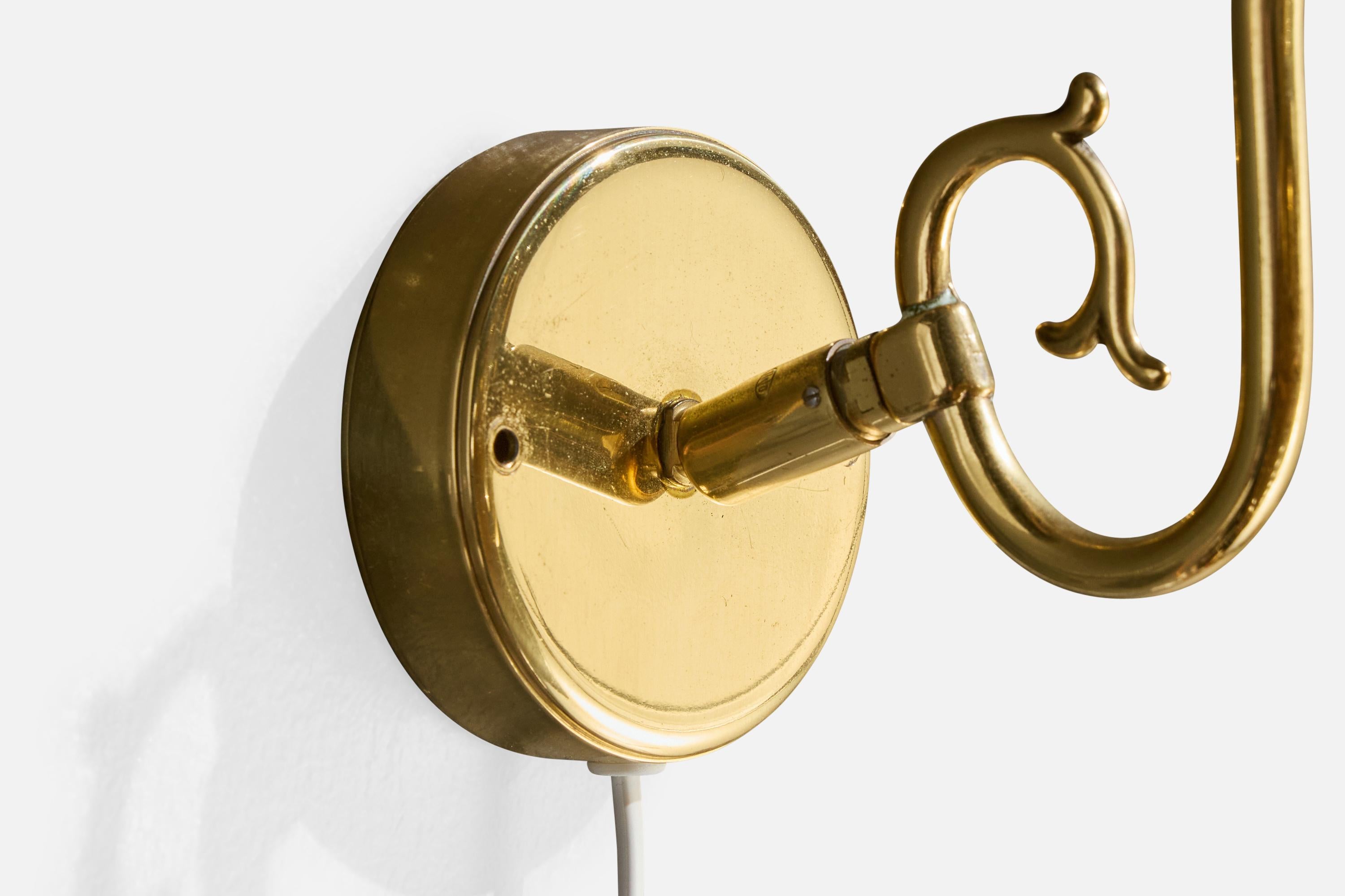 Boréns Borås, Apliques, Latón, Ratán, Suecia, 1970s finales del siglo XX en venta