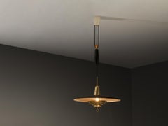 Boréns Swedish Pendant Light in Brass with Counterweight