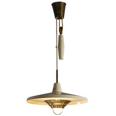Boréns Swedish Pendant Light in Brass with Counterweight