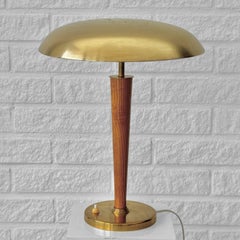 Boréns, lámpara de mesa 8406, olmo y marca, moderno escandinavo, Suecia, años 40