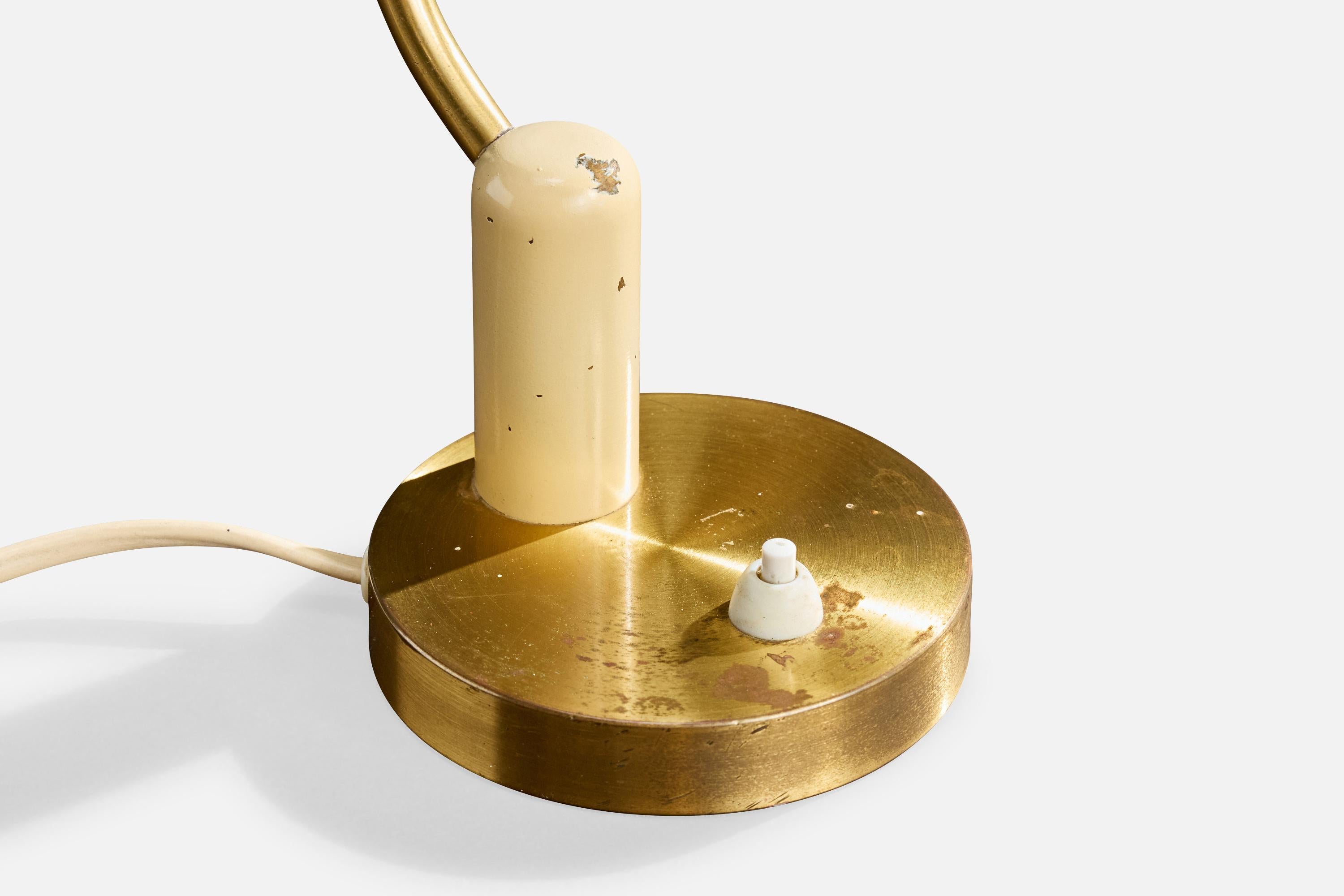 Boréns, lampe de table, laiton, Suède, années 1950 en vente 3