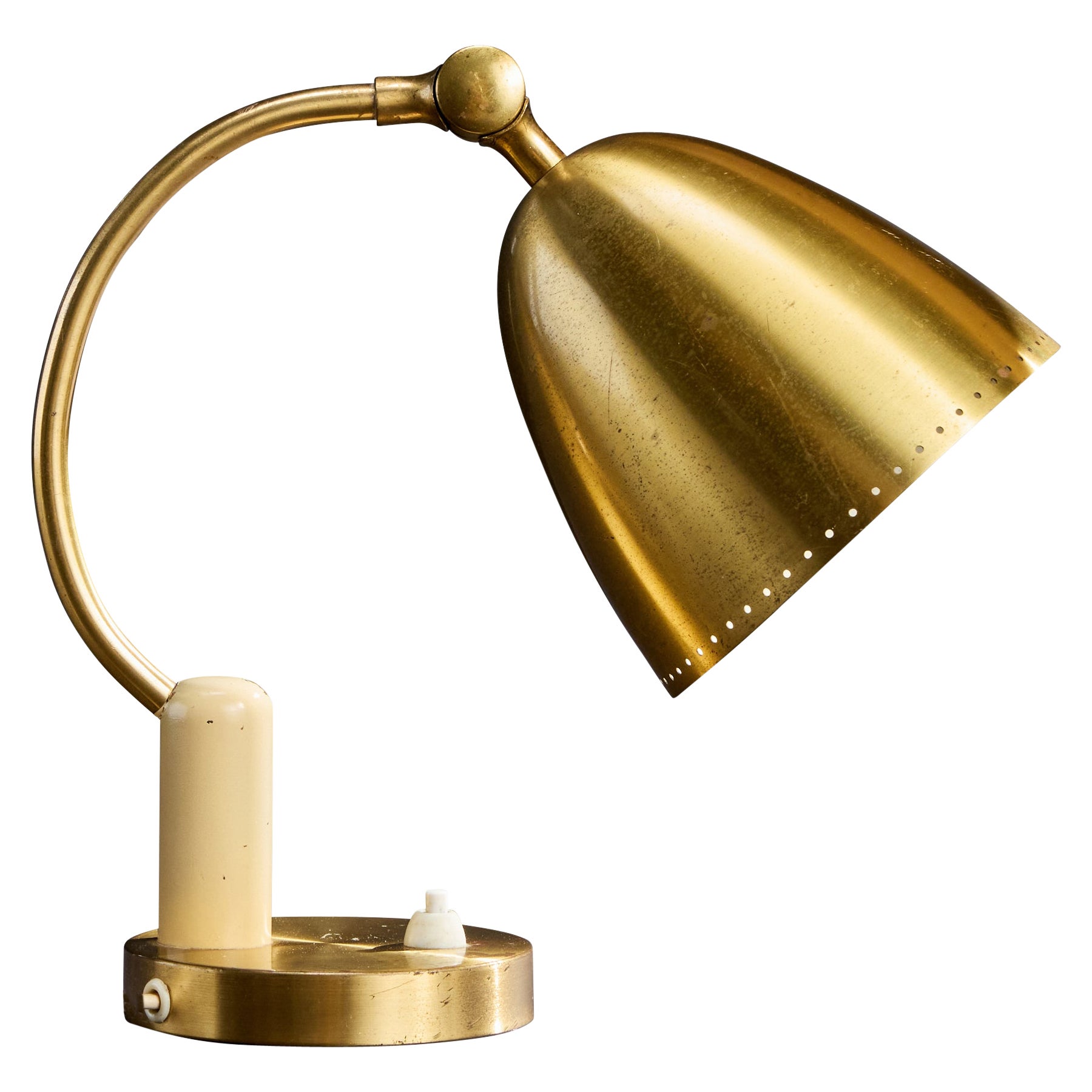 Boréns, lampe de table, laiton, Suède, années 1950