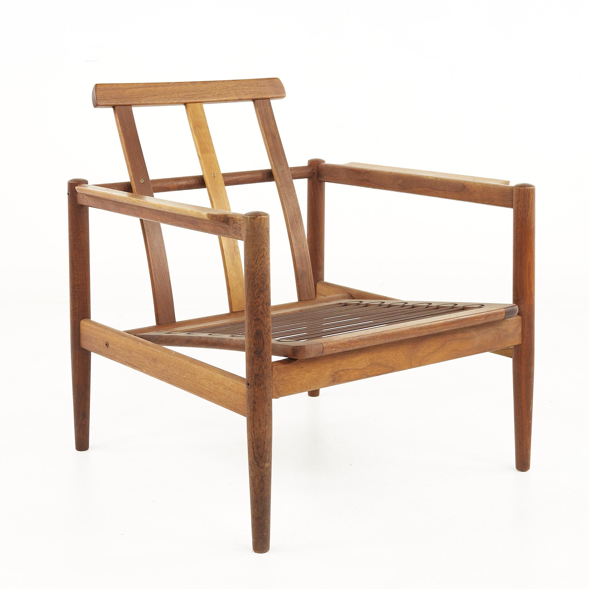 Danois Paire de fauteuils de salon en teck Borge Jensen Sonner pour Bernstorffsminde Mobelfabrik en vente
