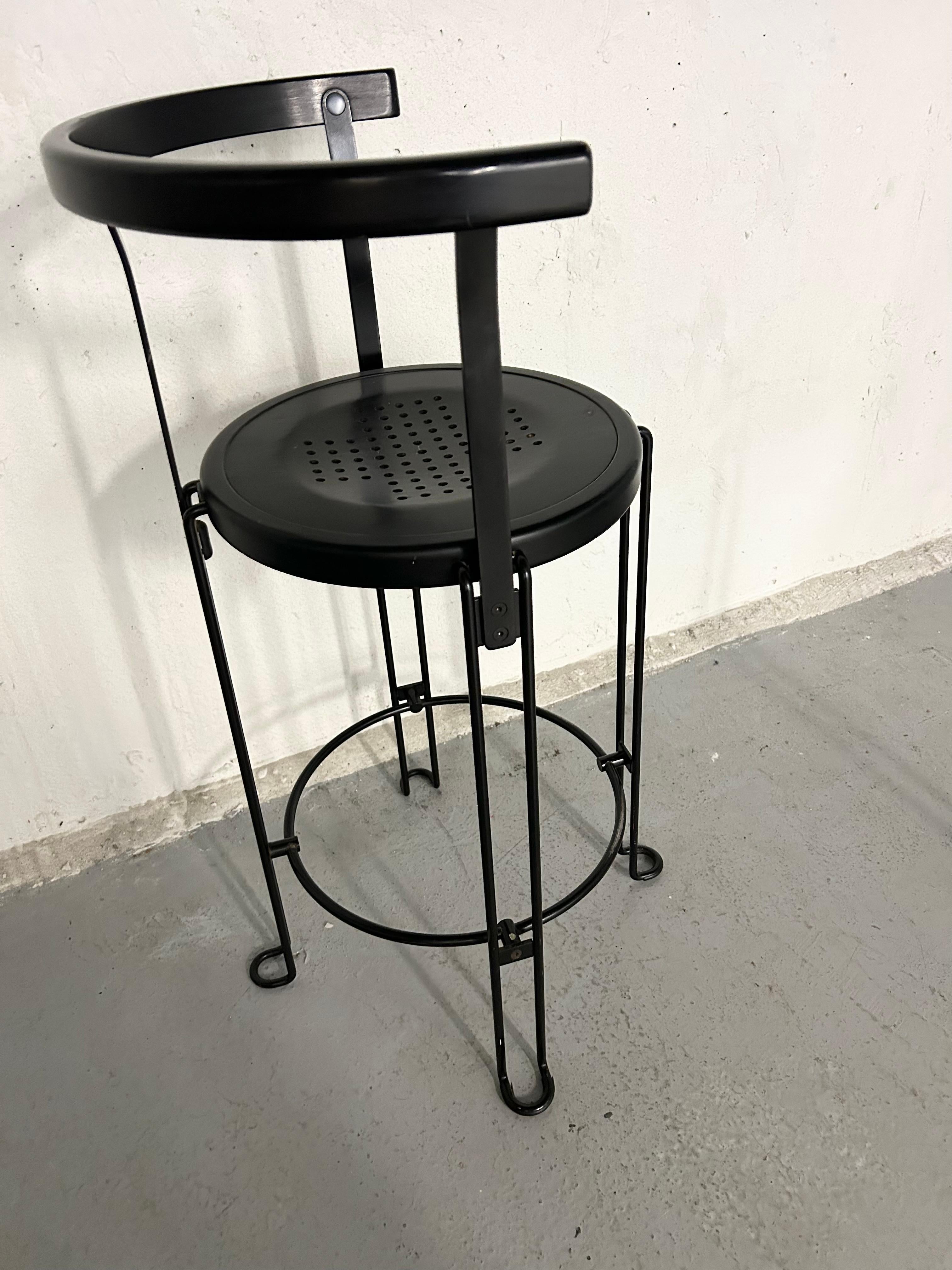 Borge Lindau for Bla Station Sweden, 1986 B4-65 Counter Height Stool 4