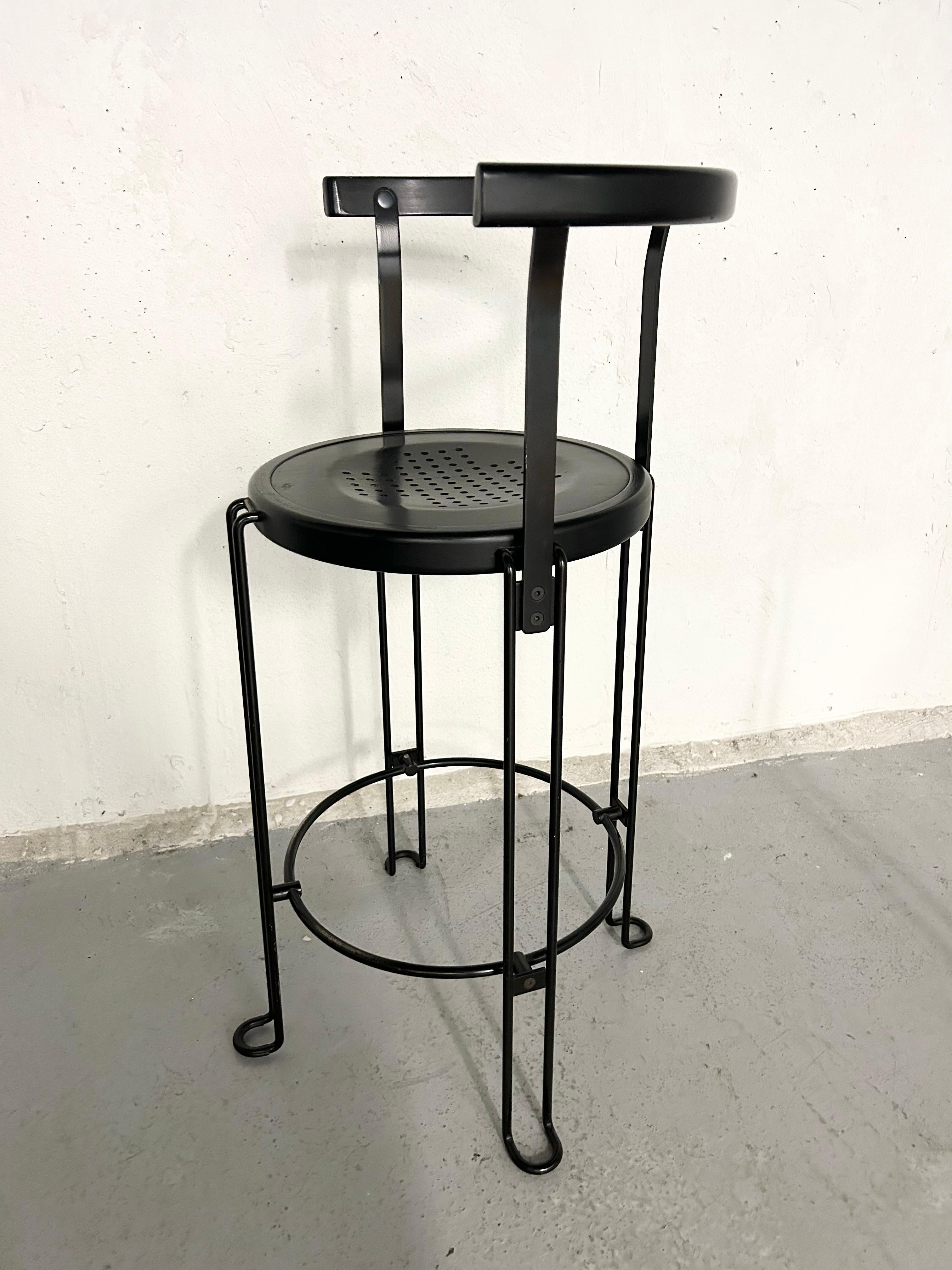 Borge Lindau for Bla Station Sweden, 1986 B4-65 Counter Height Stool 2