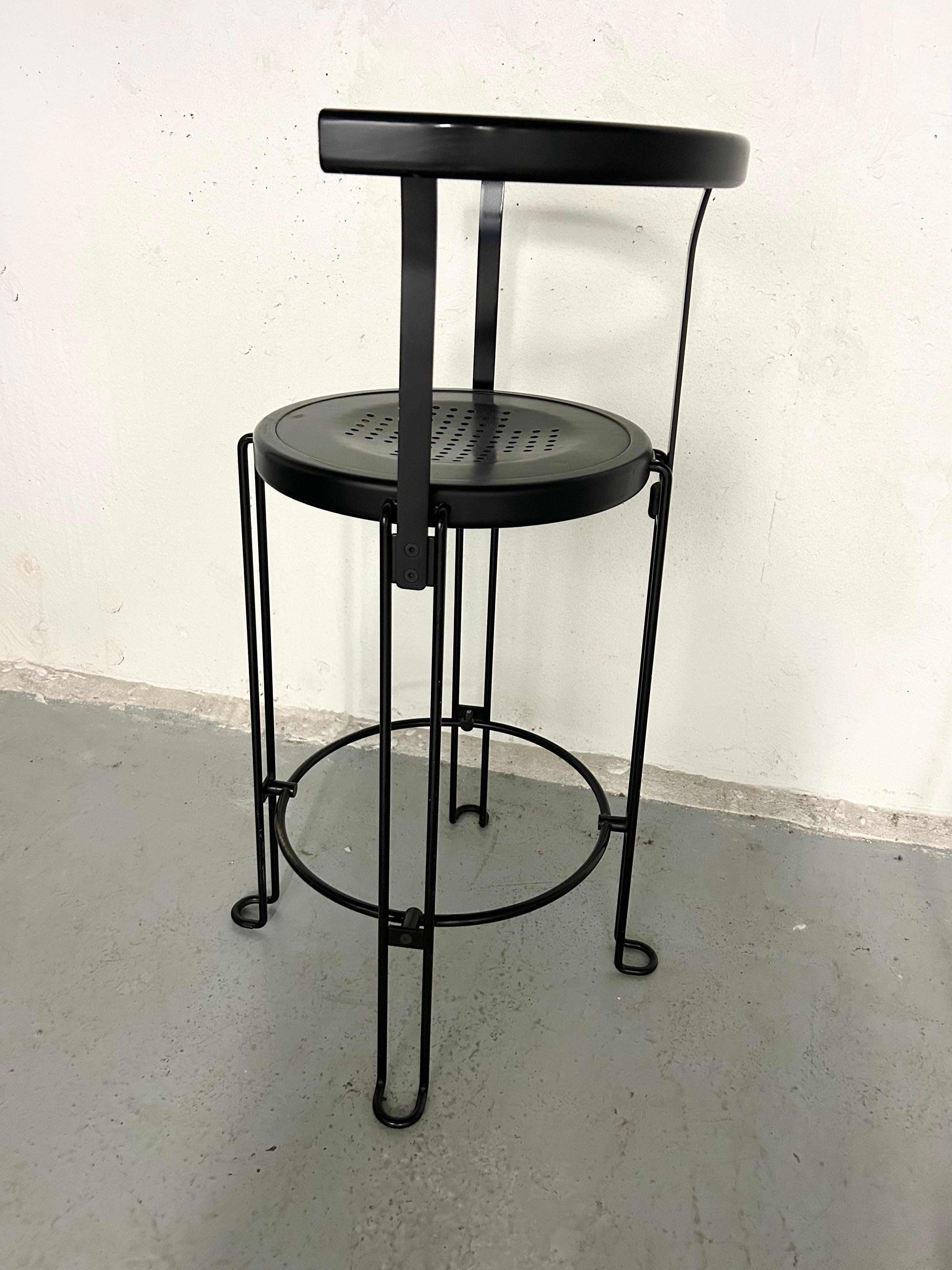 Borge Lindau for Bla Station Sweden, 1986 B4-65 Counter Height Stool 3