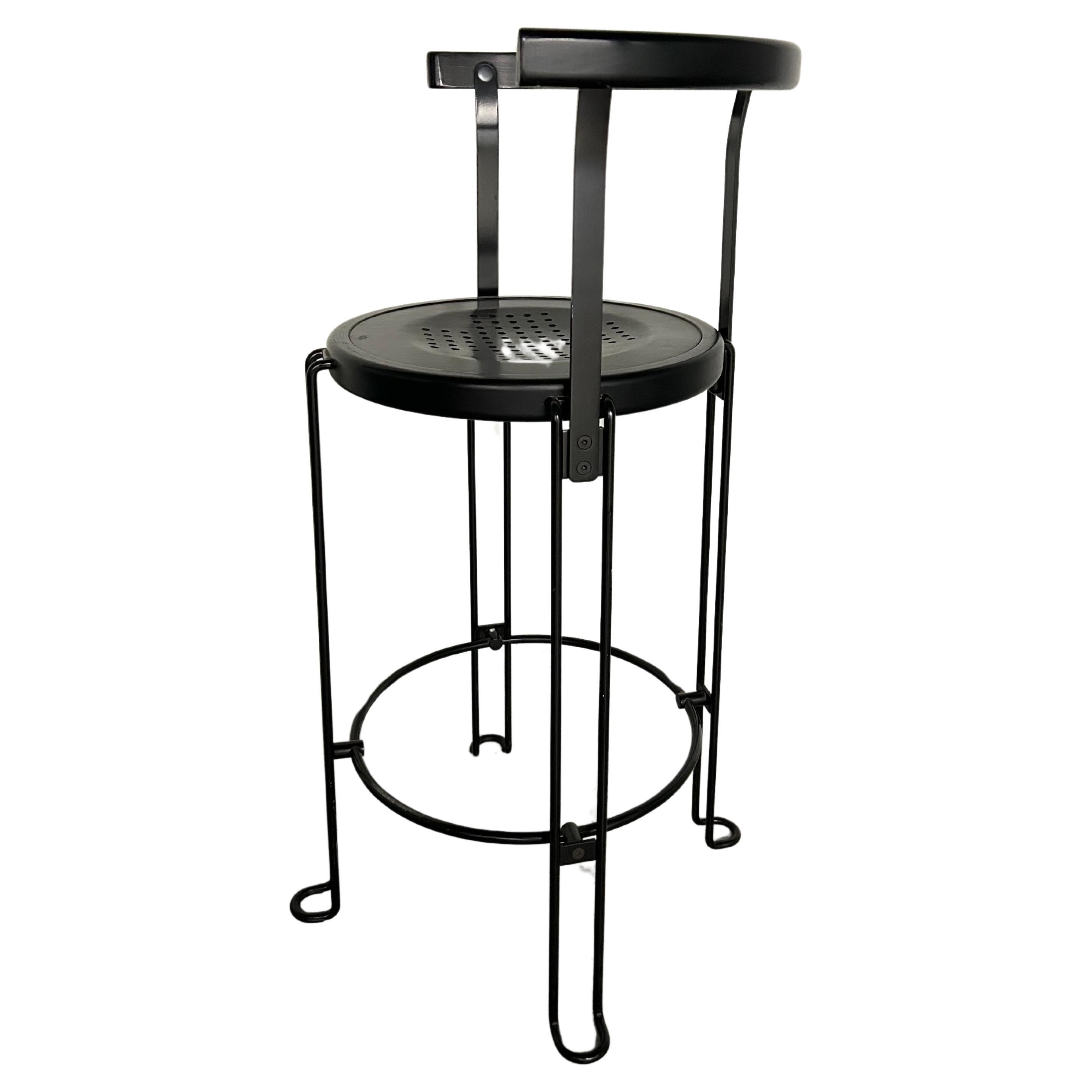 Borge Lindau for Bla Station Sweden, 1986 B4-65 Counter Height Stool