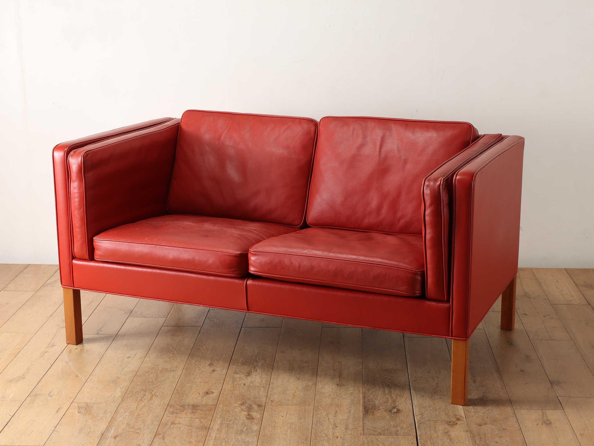 Scandinave moderne Sofa Borge Mogensen 2 Seater Modèle.2332  1980's en vente
