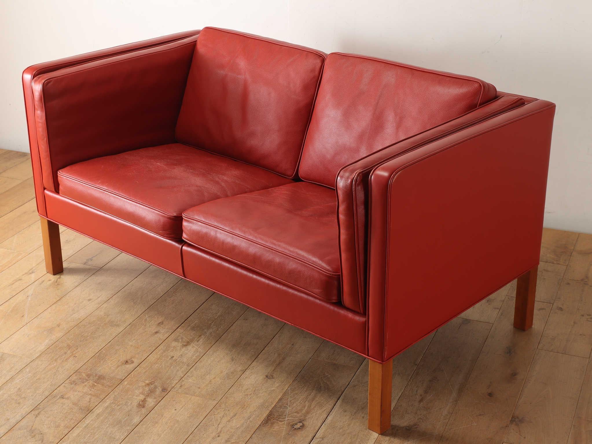 Danois Sofa Borge Mogensen 2 Seater Modèle.2332  1980's en vente