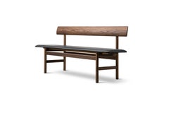 Borge Mogensen 3171 Bench Smoked Oak, Fabric