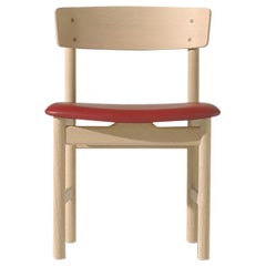 Borge Mogensen 3236 Dining Chair, Soaped Oak, Fabric