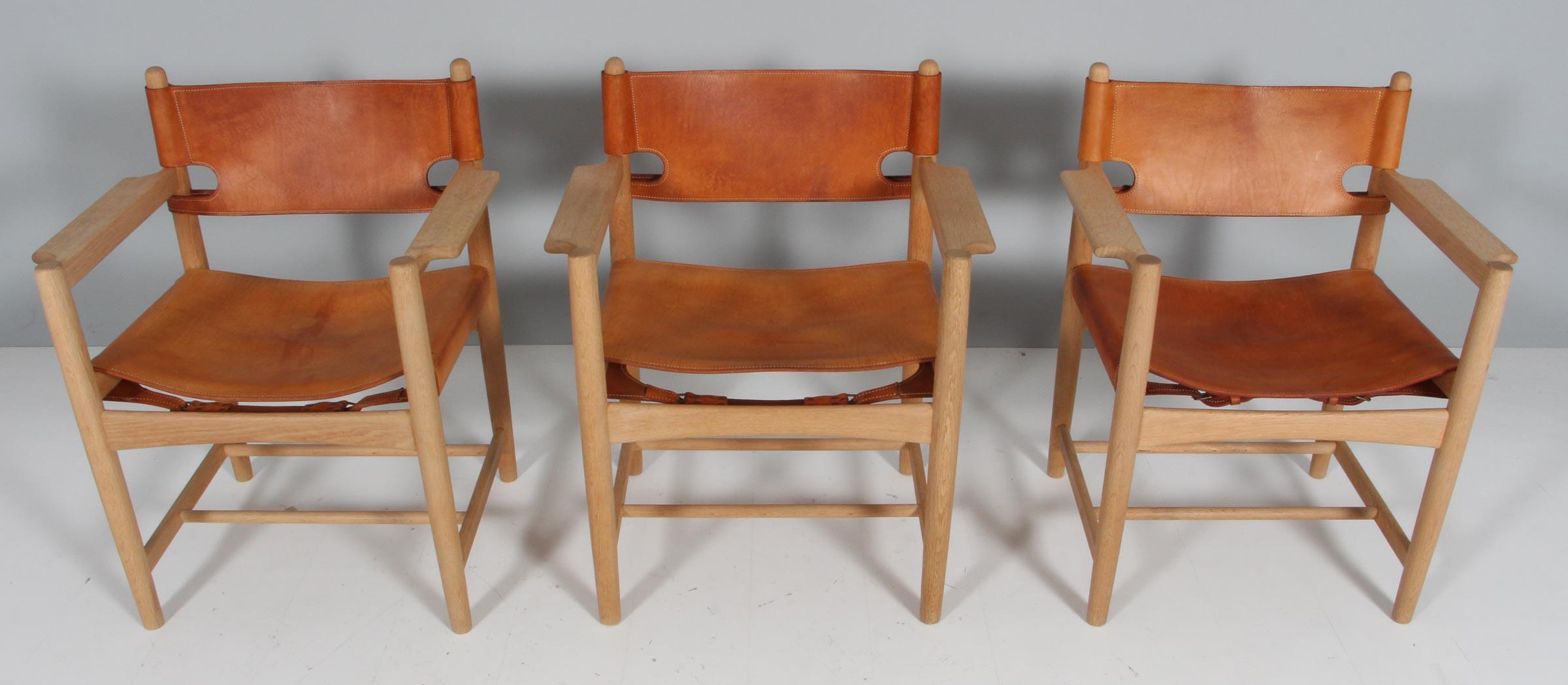 Borge Mogensen #3238 Spanish Hunting Chairs For Sale 5