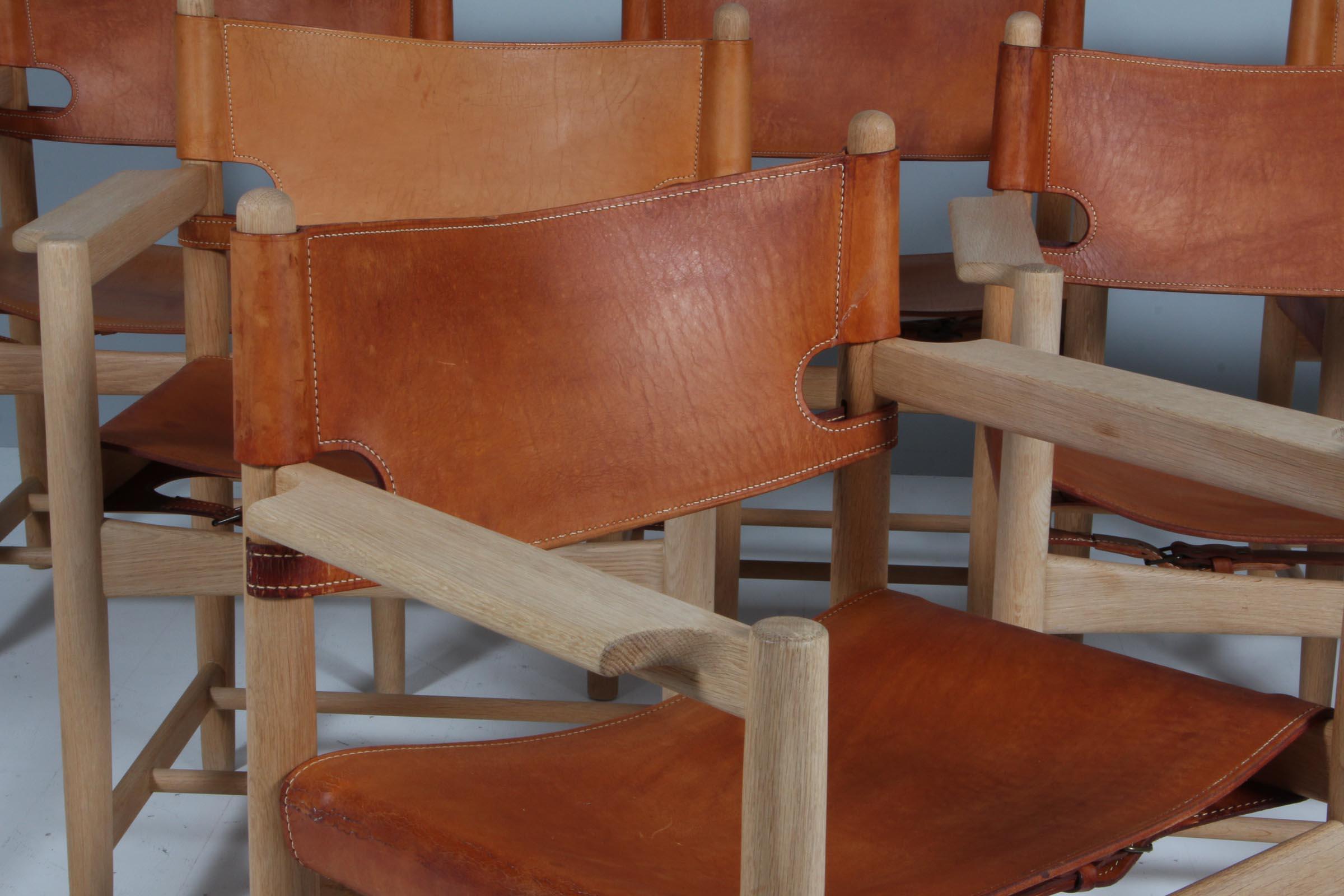 Danish Borge Mogensen #3238 Spanish Hunting Chairs For Sale