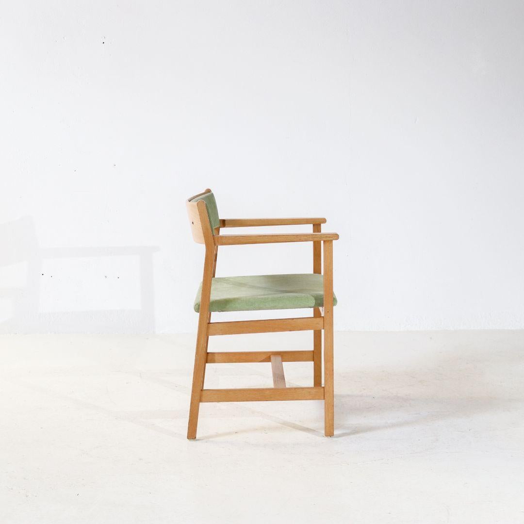 Borge Mogensen 3242 Dining Chairs for Fredericia, Denmark In Good Condition In BAARLO, LI
