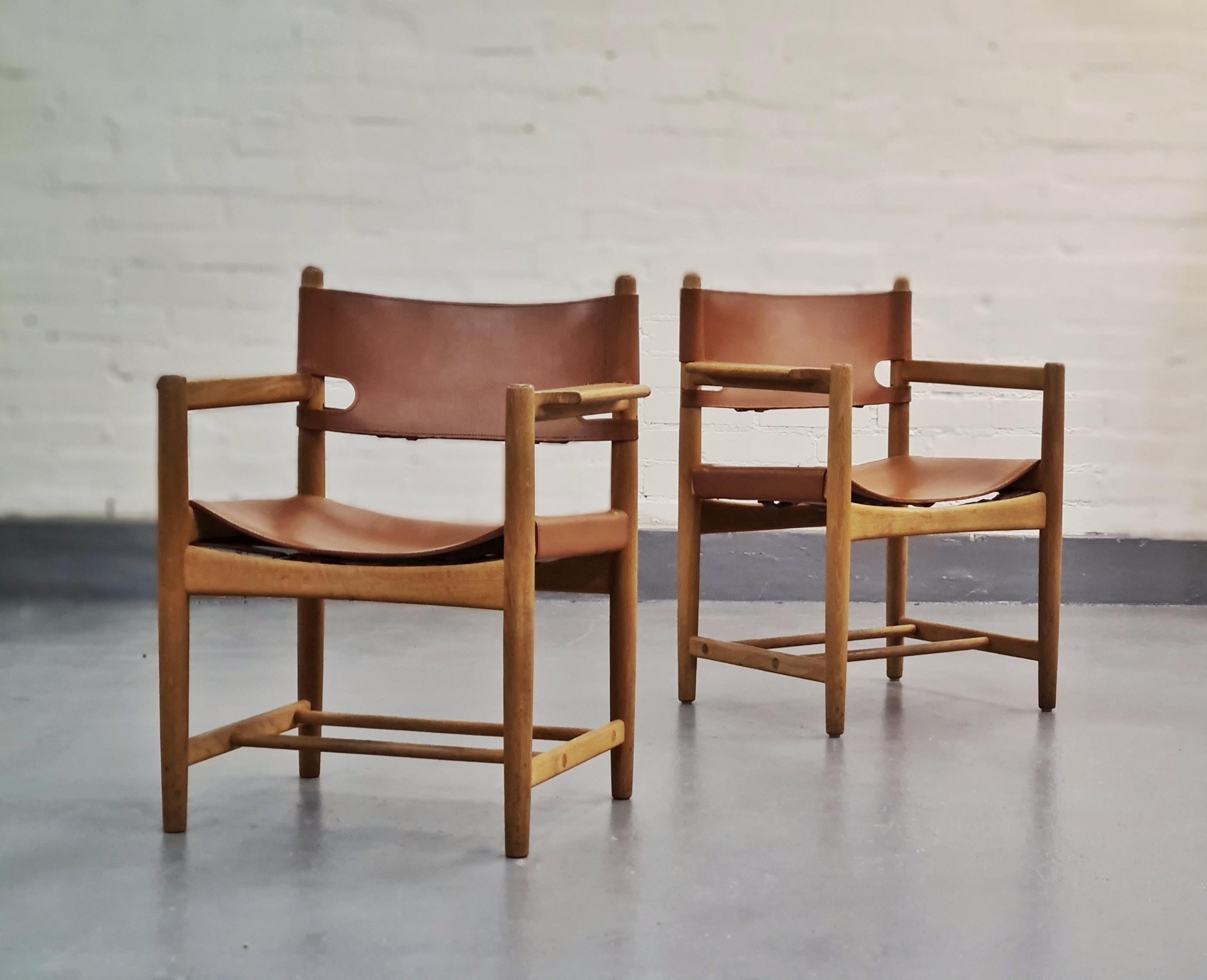 Scandinavian Modern Borge Mogensen Armchair 3238 “Hunting Chair” for Fredericia