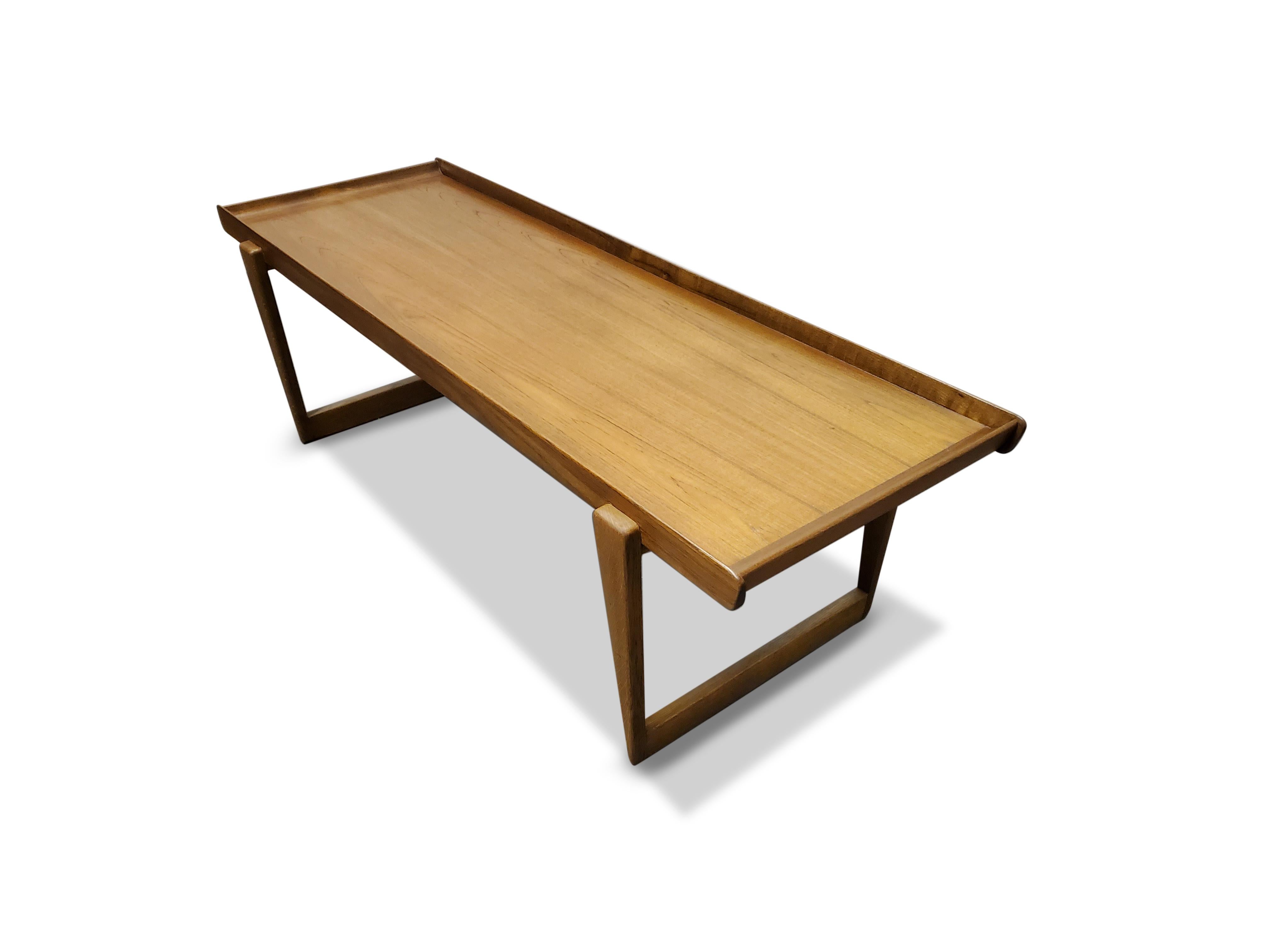 Borge Mogensen Attributed Teak Coffee Table In Good Condition In Middlesex, NJ