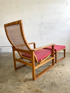 Borge Mogensen BM-2254 Danish Modern Lounge Chair & Ottoman