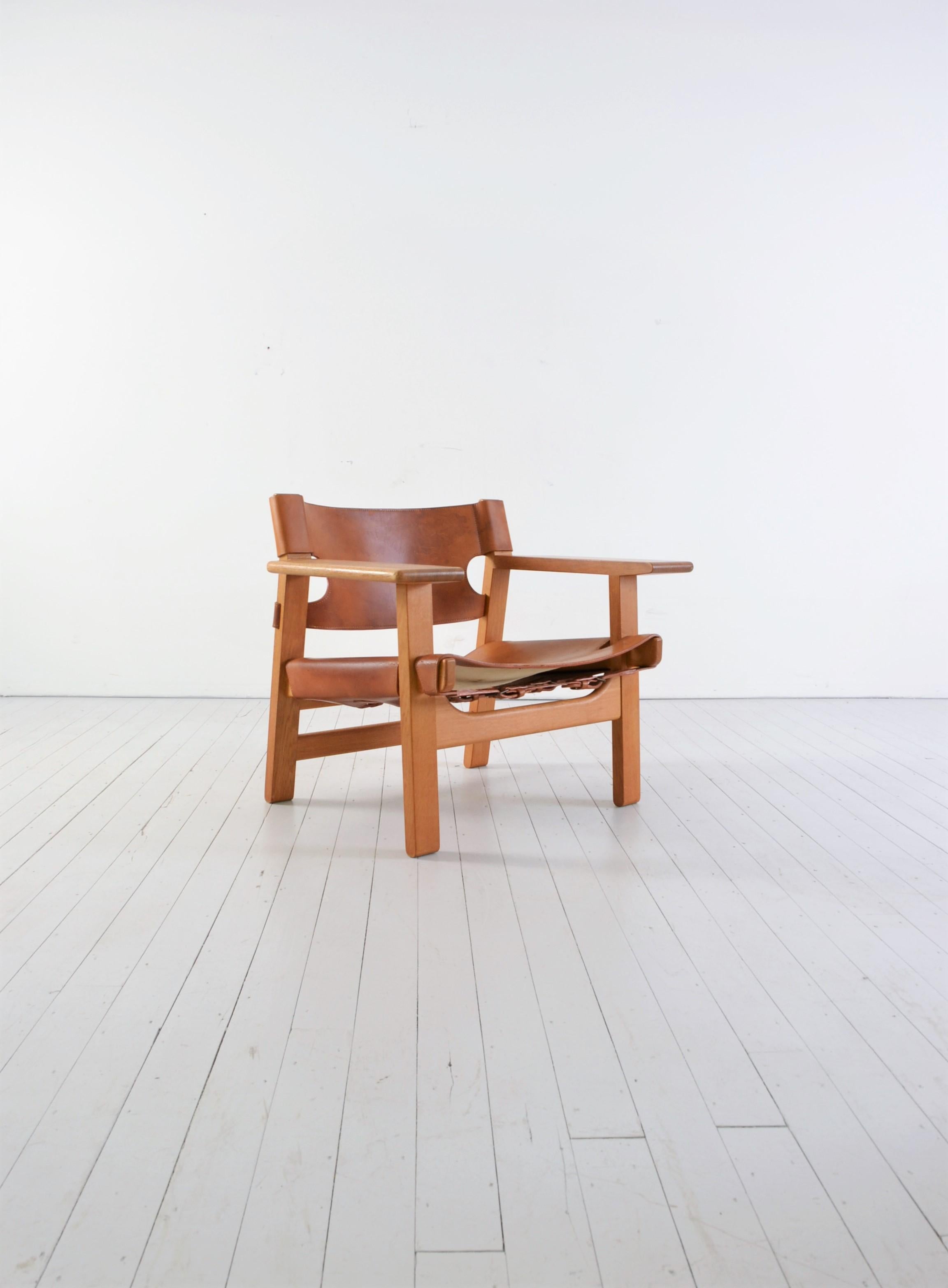 Oak Borge Mogensen BM2226 Spanish Chair for Fredricia Stolenfabrik, Denmark