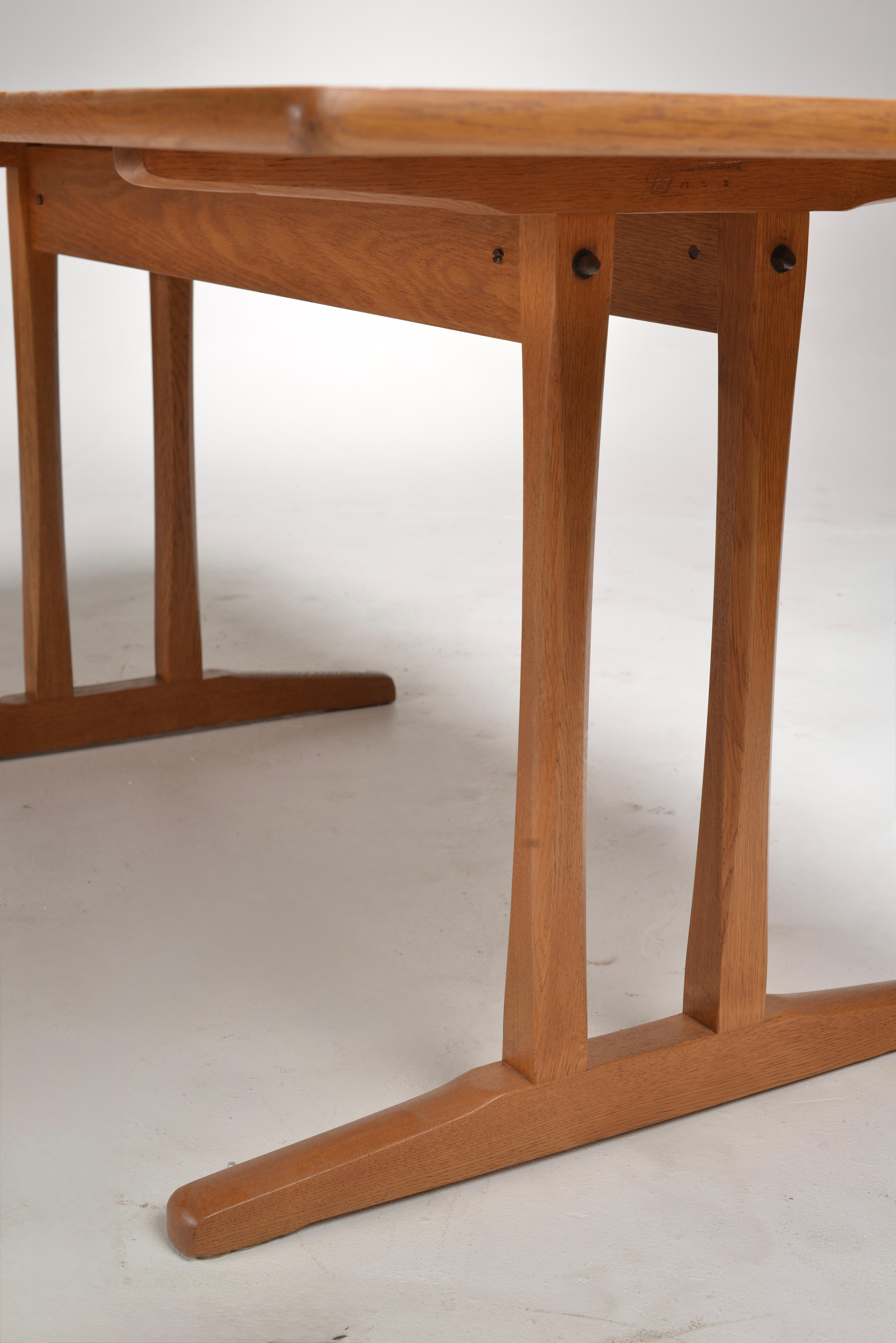 Table de salle à manger C18 de Borg Mogensen pour Fredericia  Table de salle à manger en Oak en vente 6