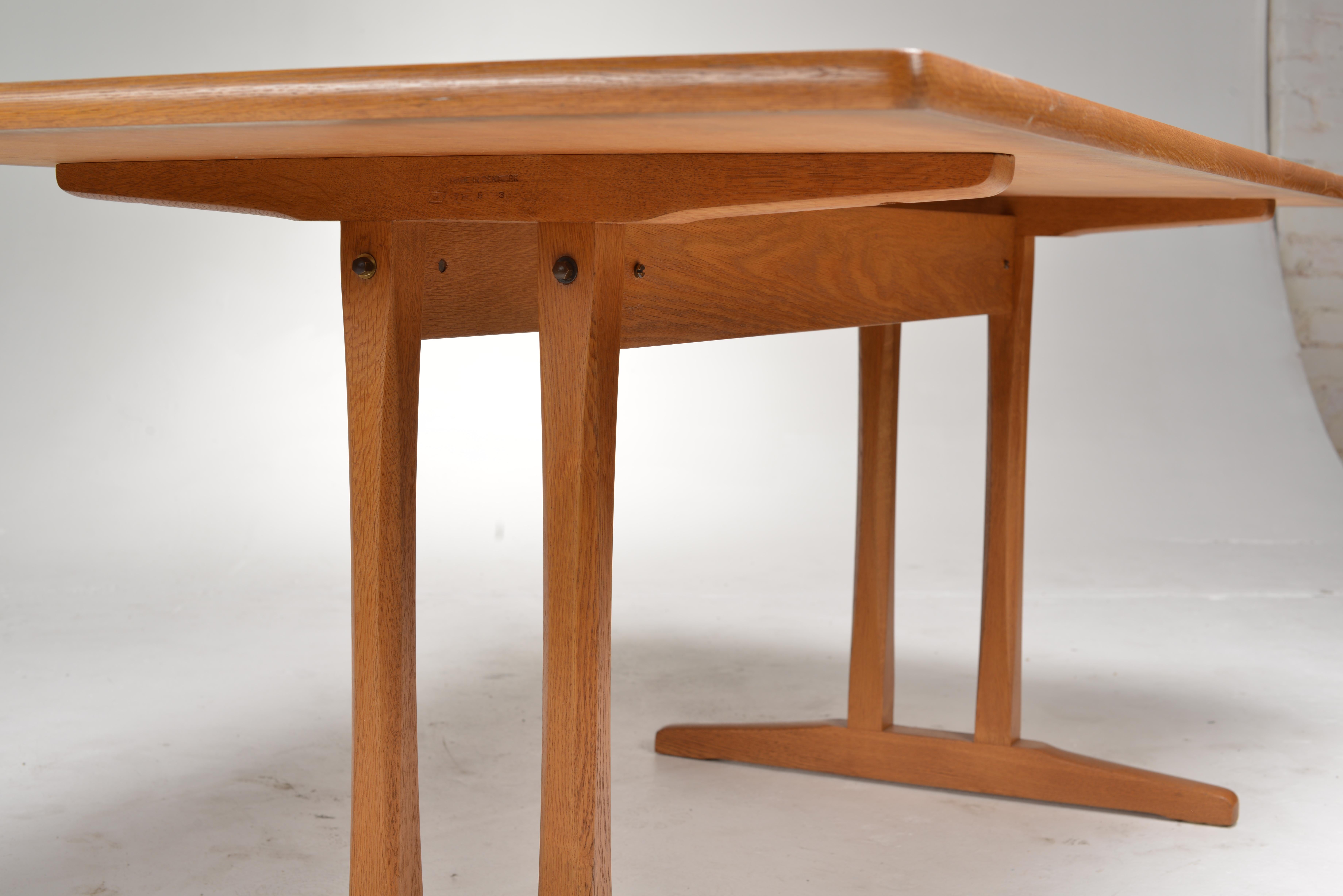 Danois Table de salle à manger C18 de Borg Mogensen pour Fredericia  Table de salle à manger en Oak en vente