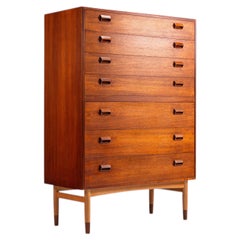 Comodino di Borge Mogensen in teak, Soborg Mobelfabrik, Danimarca, 1960
