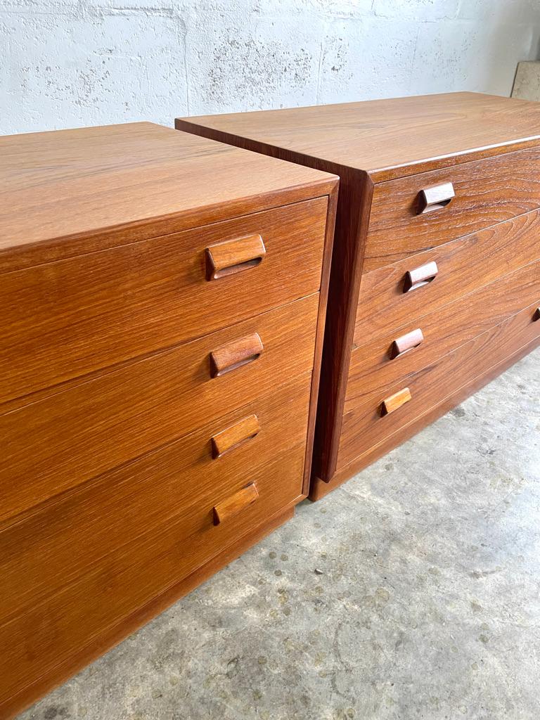 Pair Borge Mogensen Teak Chests or Nightstands. 39.5w 25.75d 18h