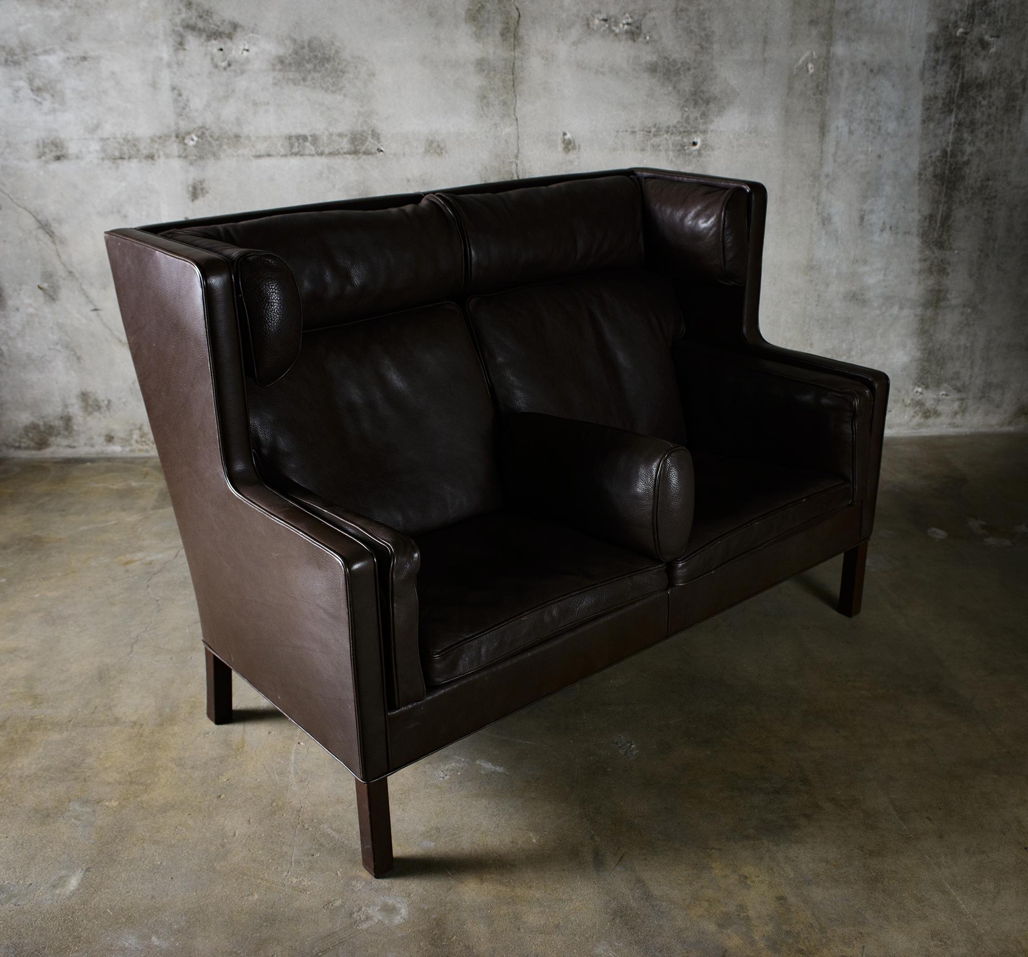 Leather Borge Mogensen 'Coupe' Sofa