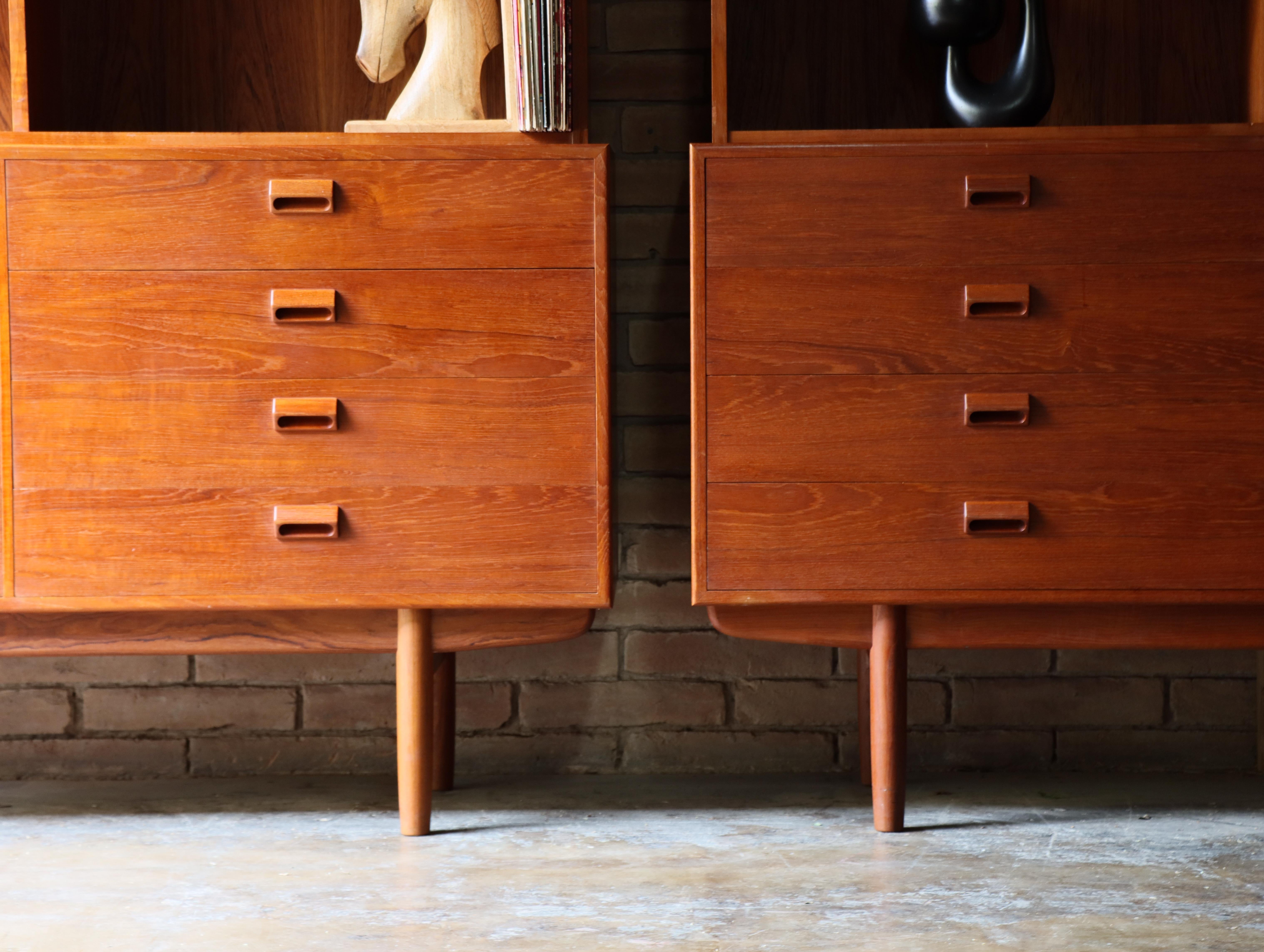 Danois Commode Borge Mogensen avec bibliothèques, Borg Danemark, 1960 Milieu du siècle en vente