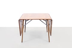 Borge Mogensen Drop Leaf Table in Teak and Oak by Soborg Mobler
