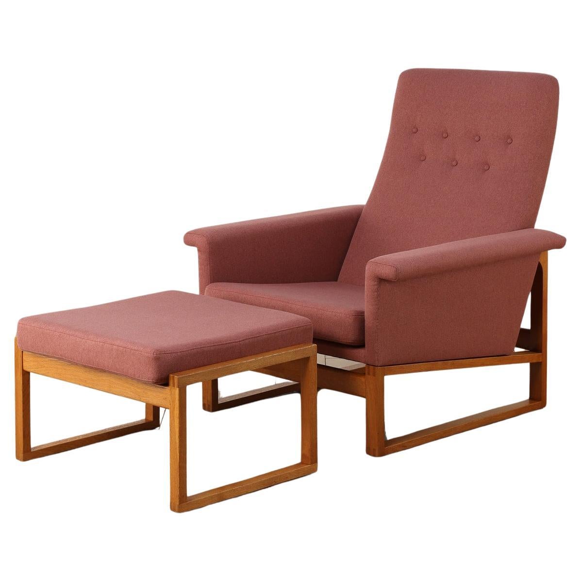 Borg Easy Chair & Ottoman 1970's