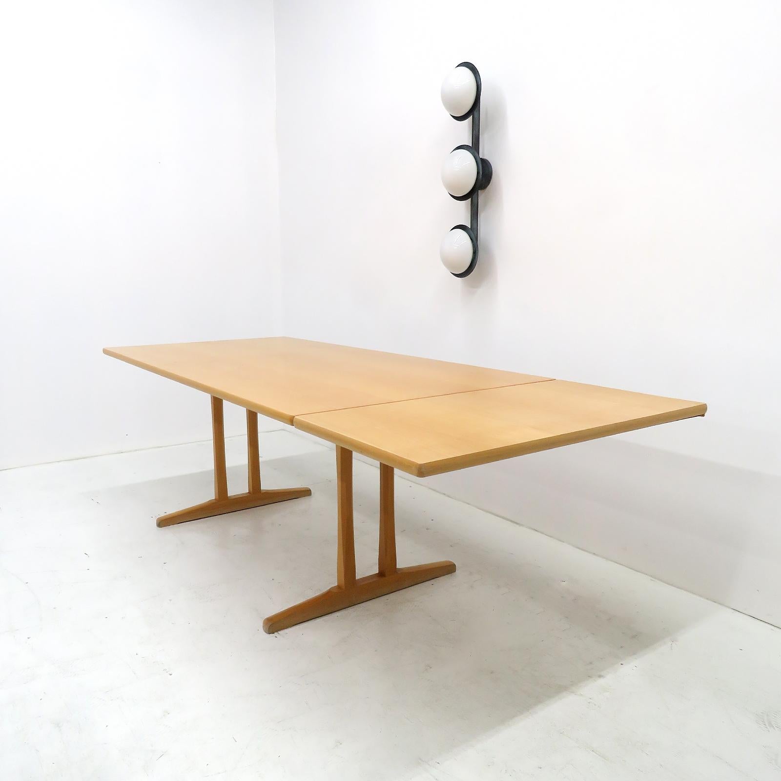 Hêtre Borge Mogensen pour AM Mobler Table de salle à manger Shaker C18, 1950 en vente