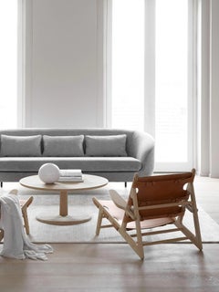 Borge Mogensen Hunting Chair in Natural Leather and Oak