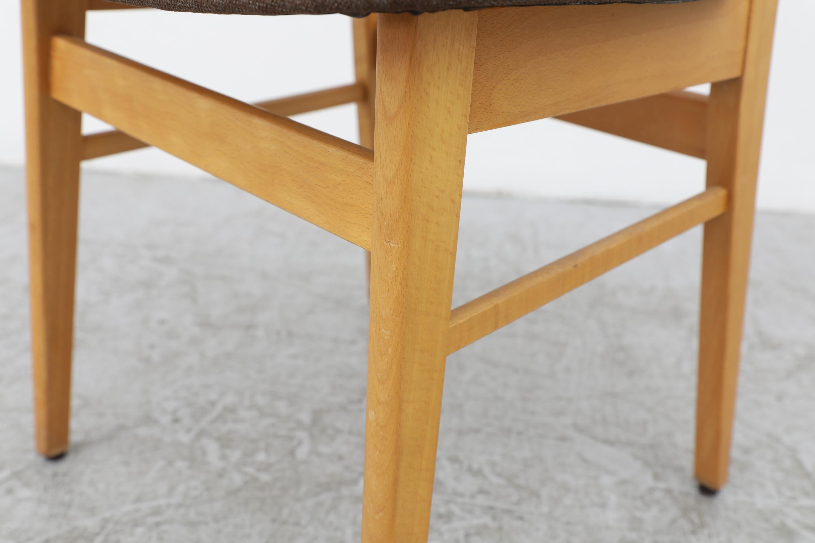 Borge Mogensen Inspired Single Chair by Farstrup, Blonde Wood Frame & Teak Back For Sale 10