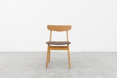 1960s Farstrup Danish Dining Chair in Blonde Wood and Teak
