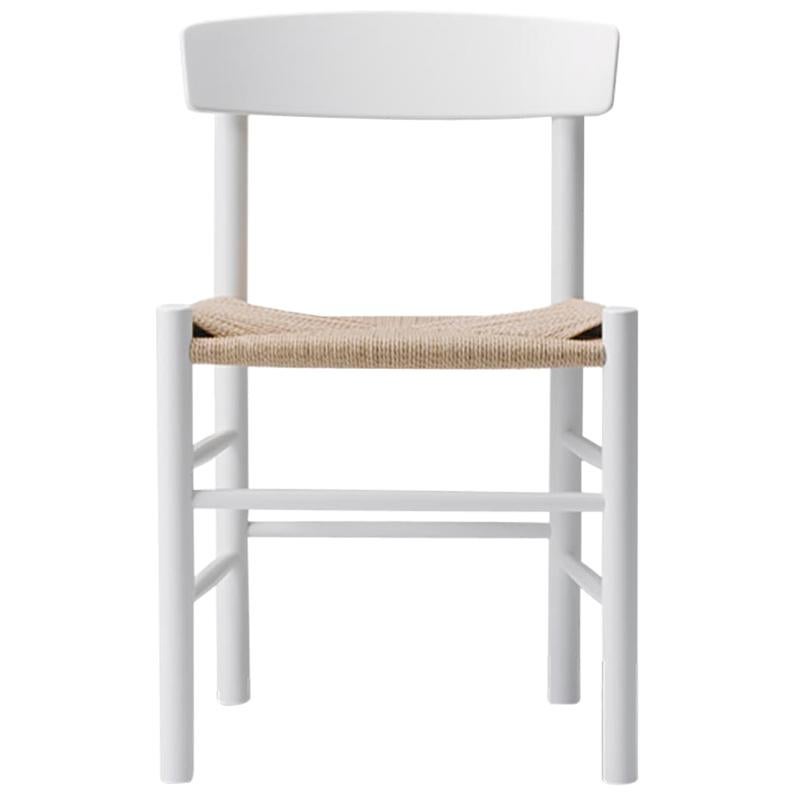 Borge Mogensen J39 Dining Chair, White Lacquer For Sale
