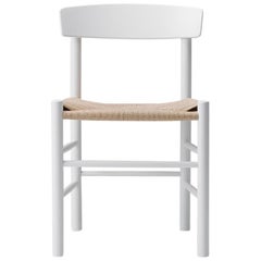 Borge Mogensen J39 Dining Chair, White Lacquer