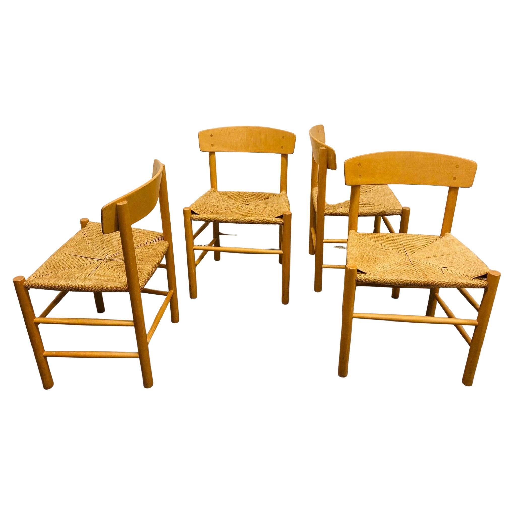 Borge Mogensen J39 Set of 4 Dining Chairs, Total Current Availability Is 16 For Sale 3