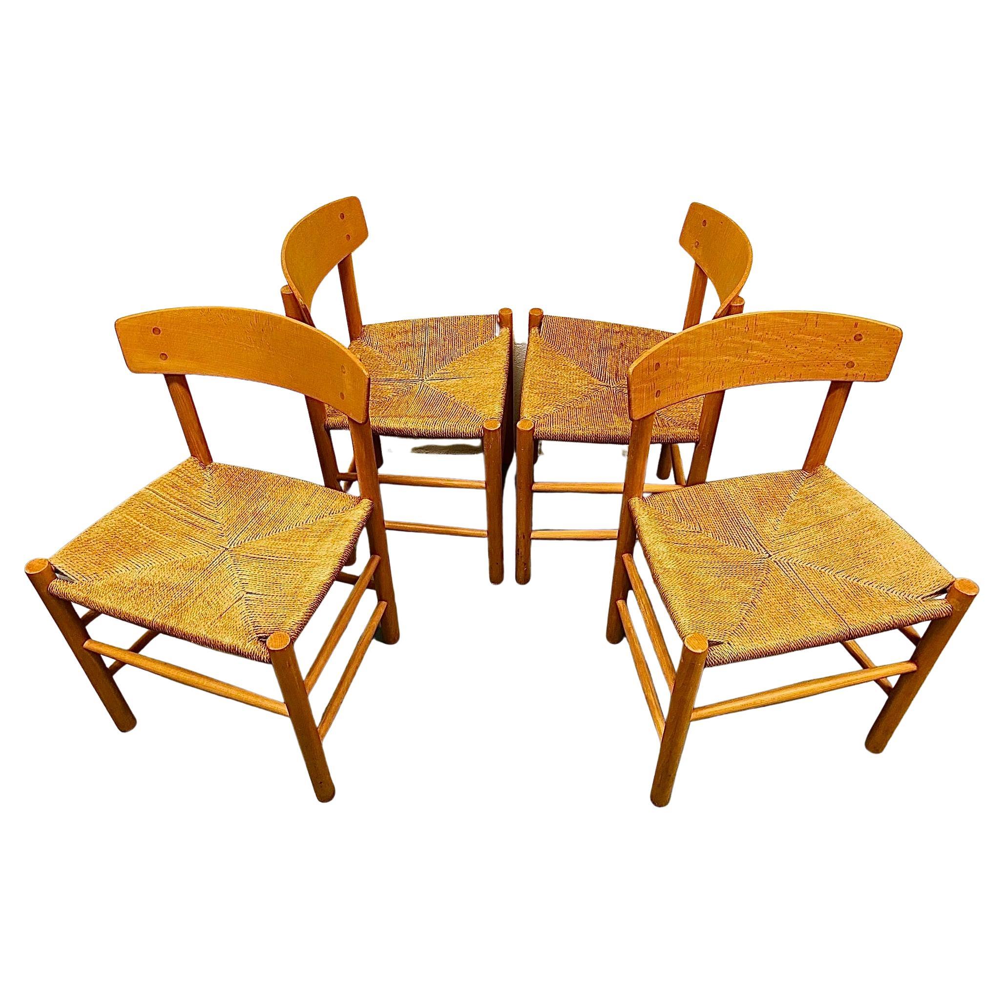 Borge Mogensen J39 Set of 4 Dining Chairs, Total Current Availability Is 16 For Sale 5