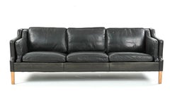 Borge Mogensen Leather 4-Seater Sofa