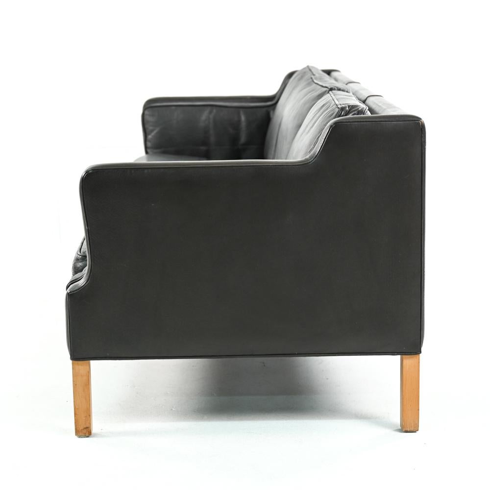 Borge Mogensen Leather 4-Seater Sofa 1