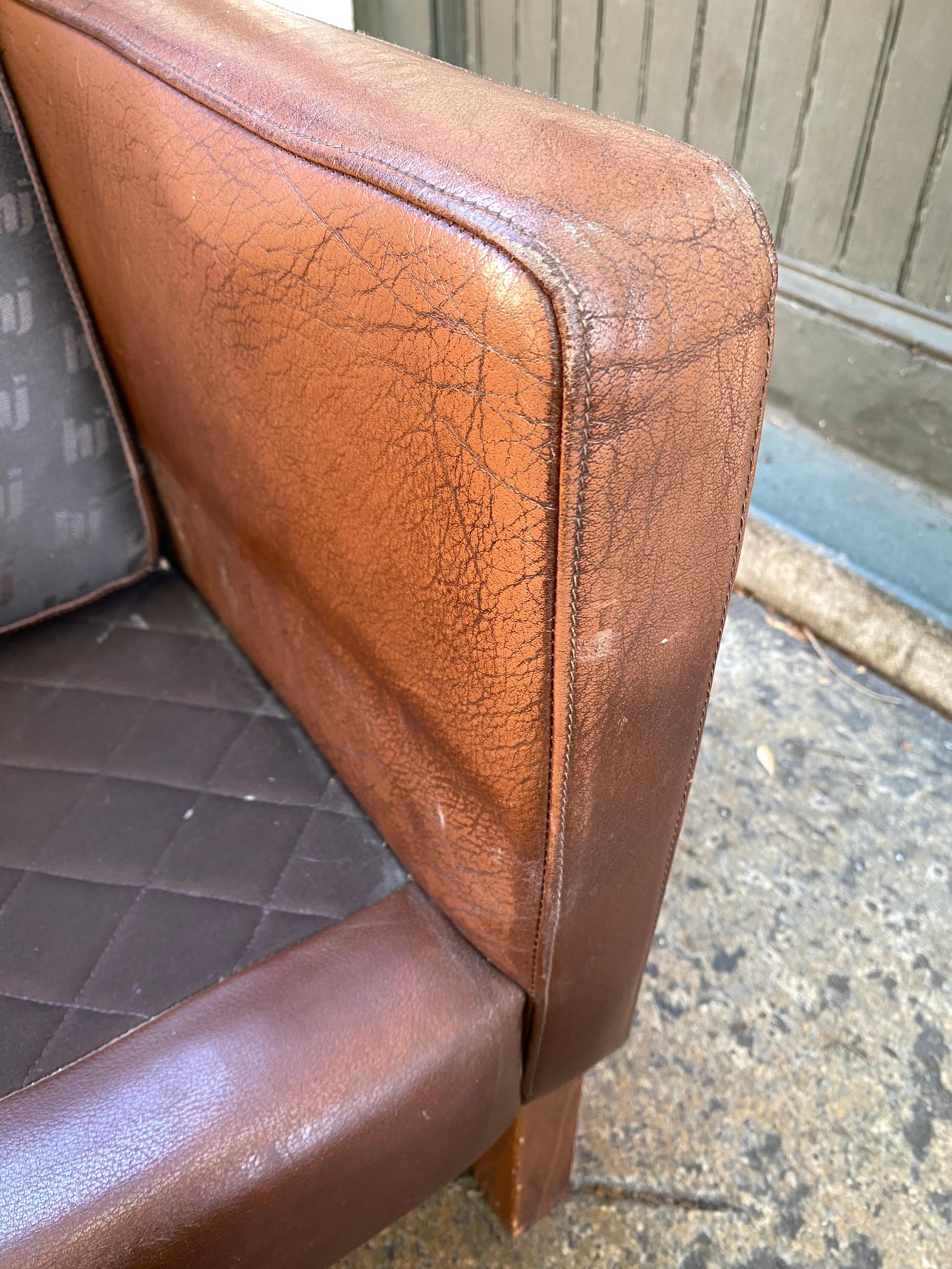 Borge Mogensen Leather Lounge Chair 6