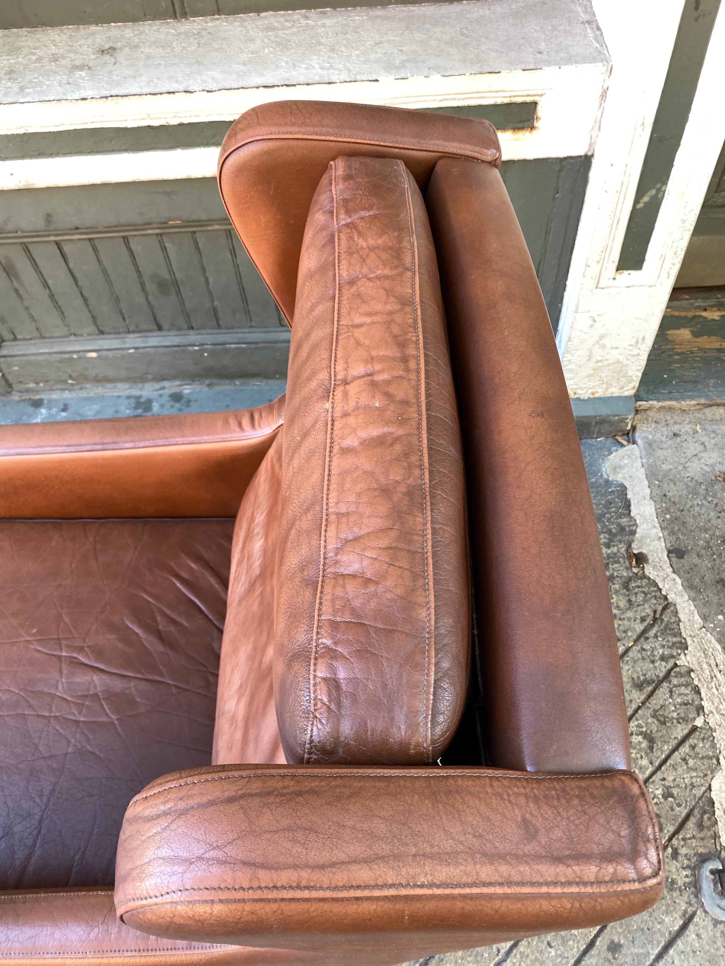 Borge Mogensen Leather Lounge Chair 1