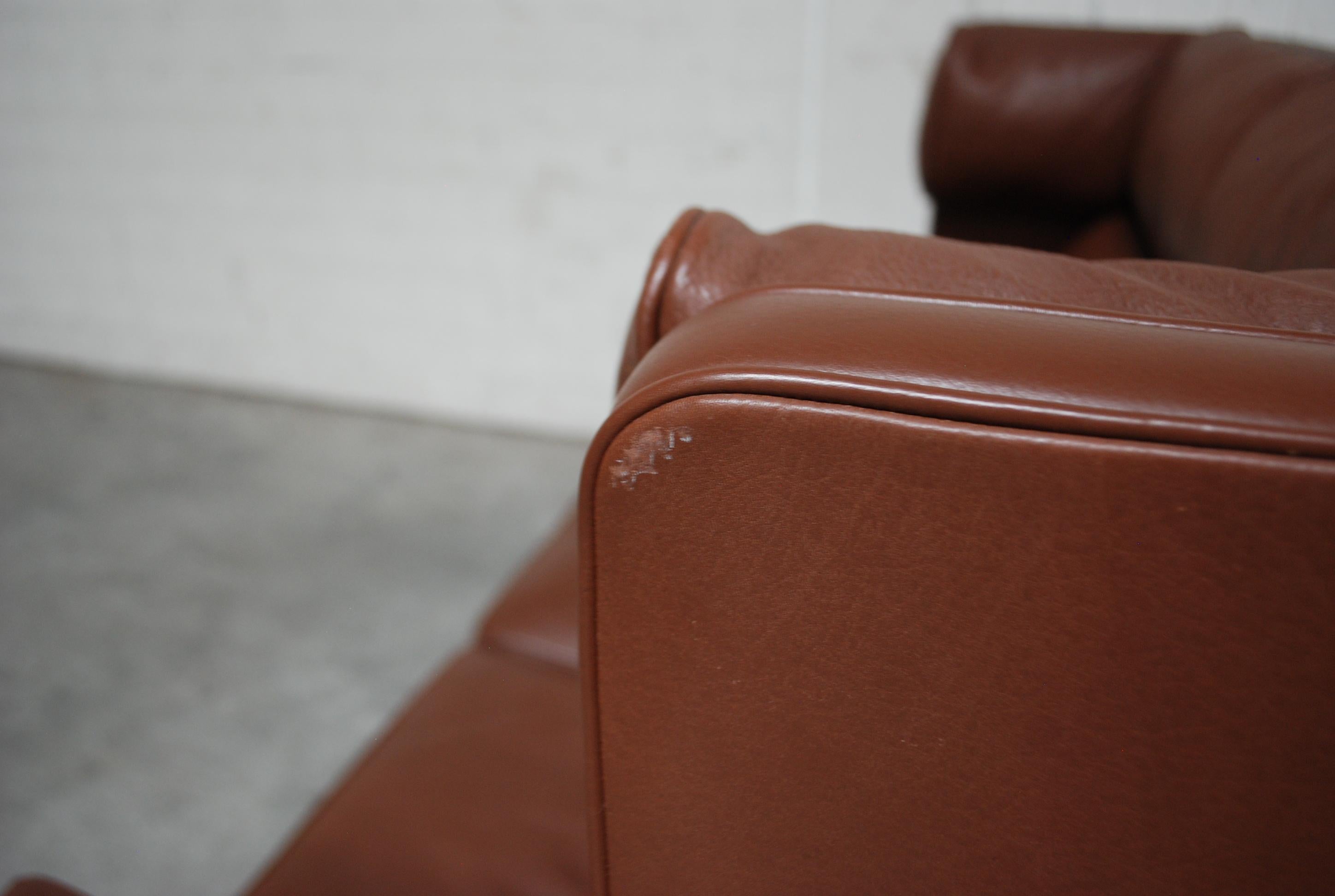 Børge Mogensen Leather Sofa Coupe 2192 for Fredericia For Sale 4