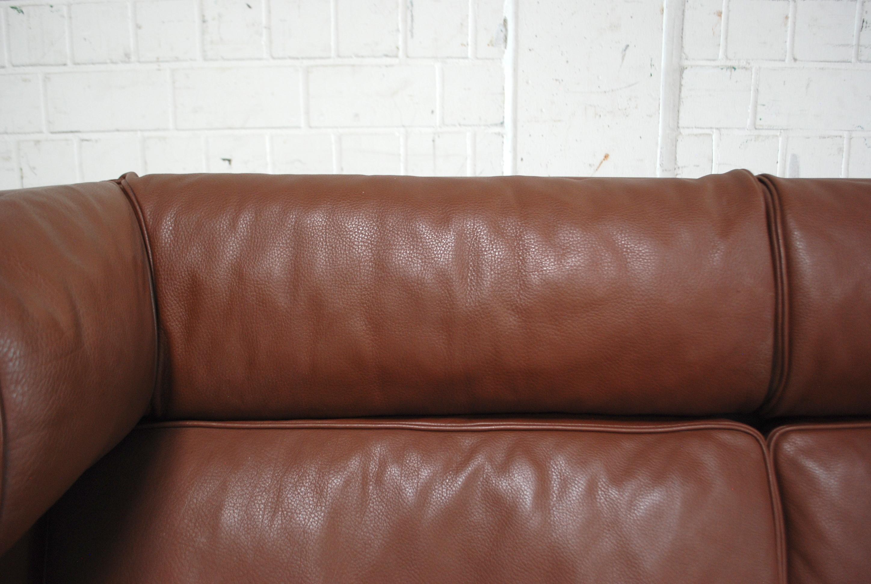 Børge Mogensen Leather Sofa Coupe 2192 for Fredericia For Sale 9