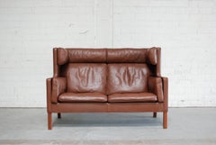 Børge Mogensen Leather Sofa Coupe 2192 for Fredericia