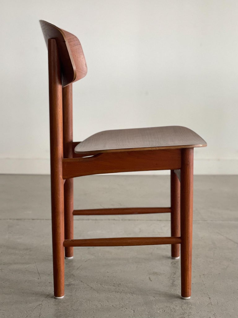 Borge Mogensen Model 122 Teak Dining Chairs for Soborg For