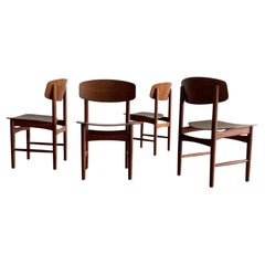 Borge Mogensen Model 122 Teak Dining Chairs for Soborg