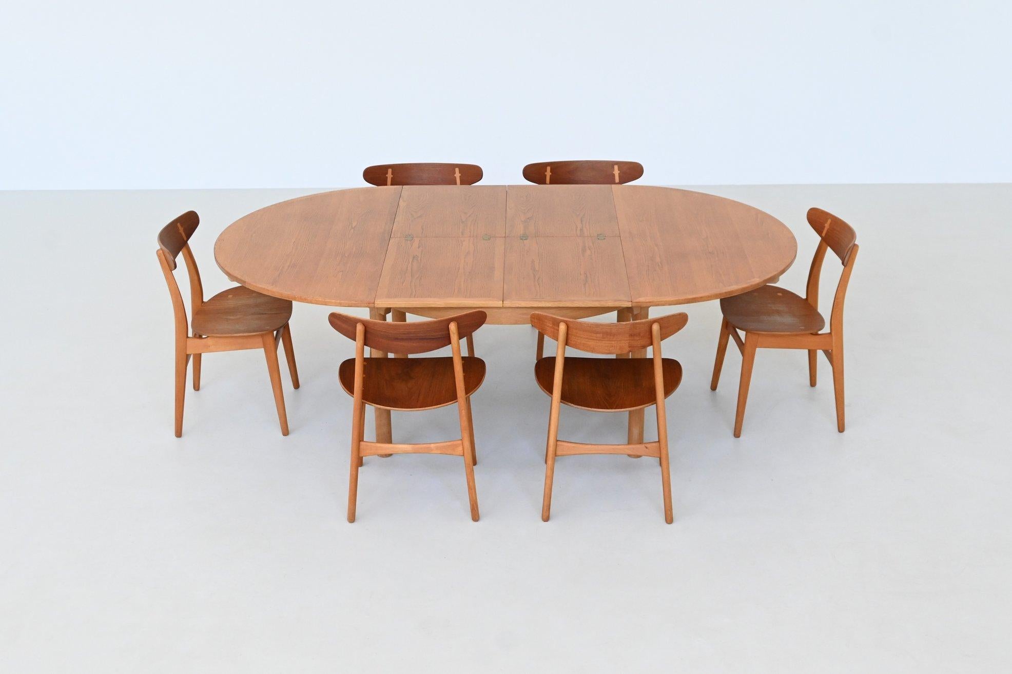 Tavolo da pranzo Borg Mogensen modello 140 in Oak Karl Andersson Danimarca 1955 in vendita 10