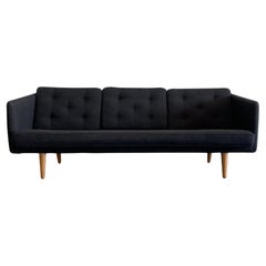 Borge Mogensen Model 201 Sofa in Original Wool for Fredericia, Denmark, 1955