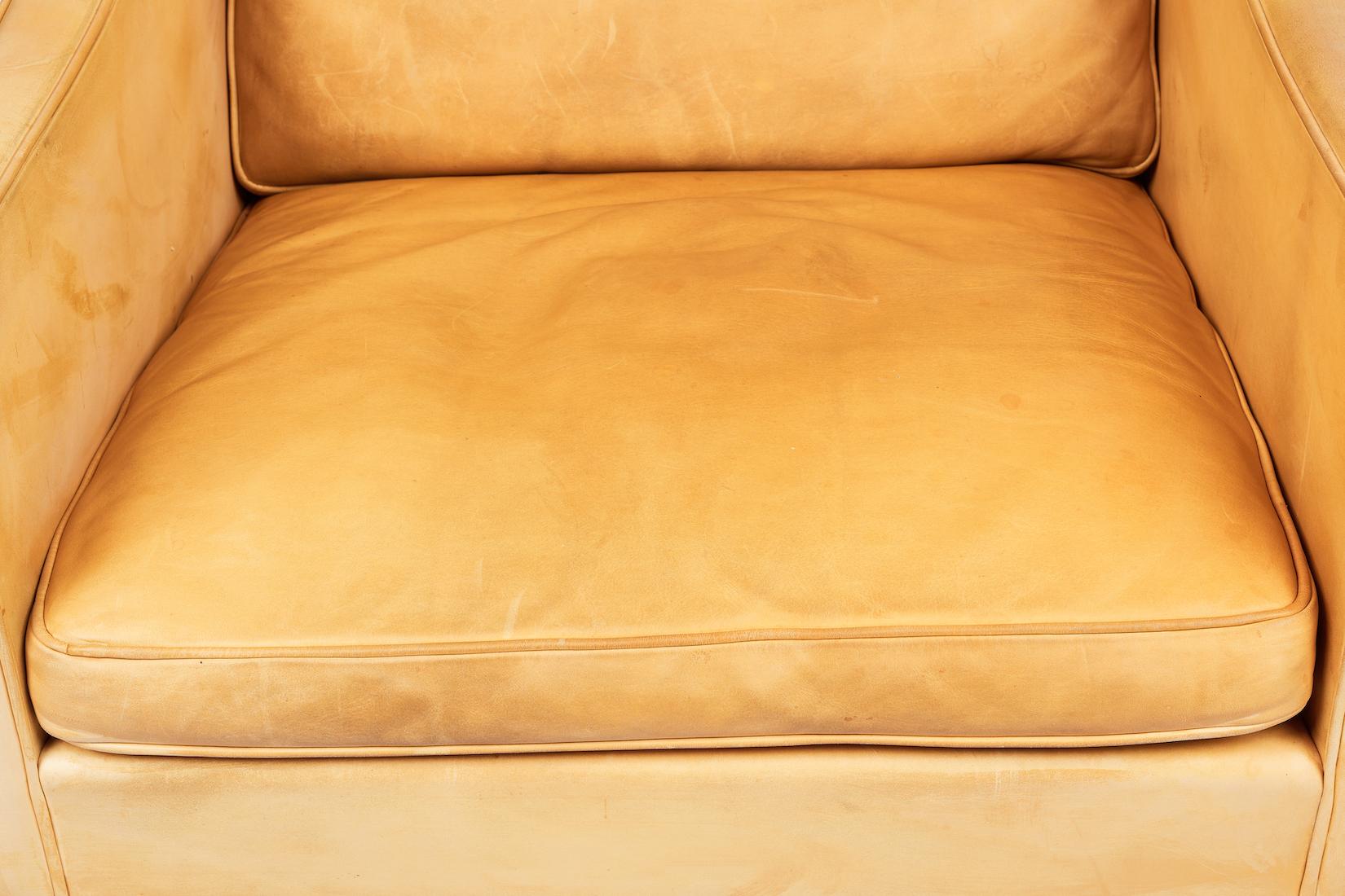 Borge Mogensen Model #2207 Leather Lounge Chair 5